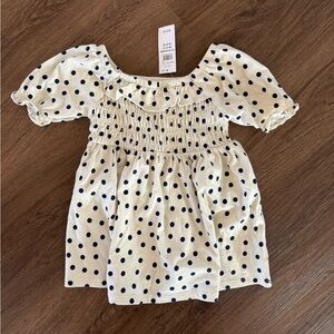 NWT Gap Girls Polka Dot Dress 12-18M